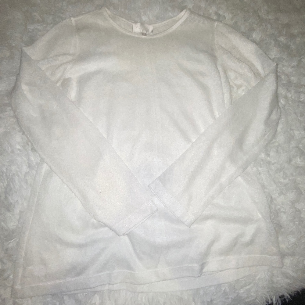 Alexis Ultra Sheer white sweater top - Picture 3 of 6